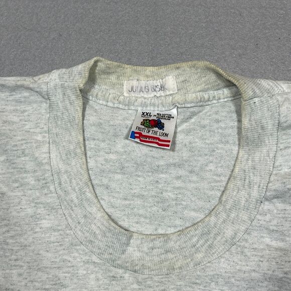 Vintage Czech Republic Shirt Adult XXL Made in USA Gray Tee Wiki Single Stitch - Picture 5 of 14